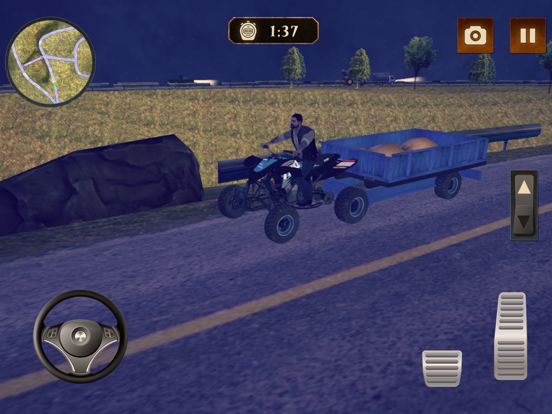 Offroad QuadBike Transport Sim iPad screenshot 6 - Games app