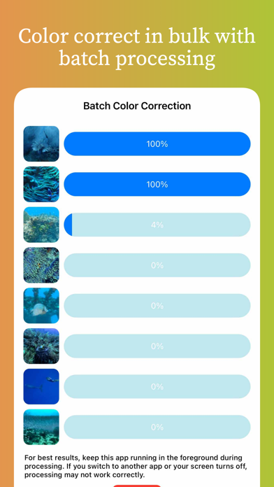 SeaReal: Dive Photo Editor Screenshot