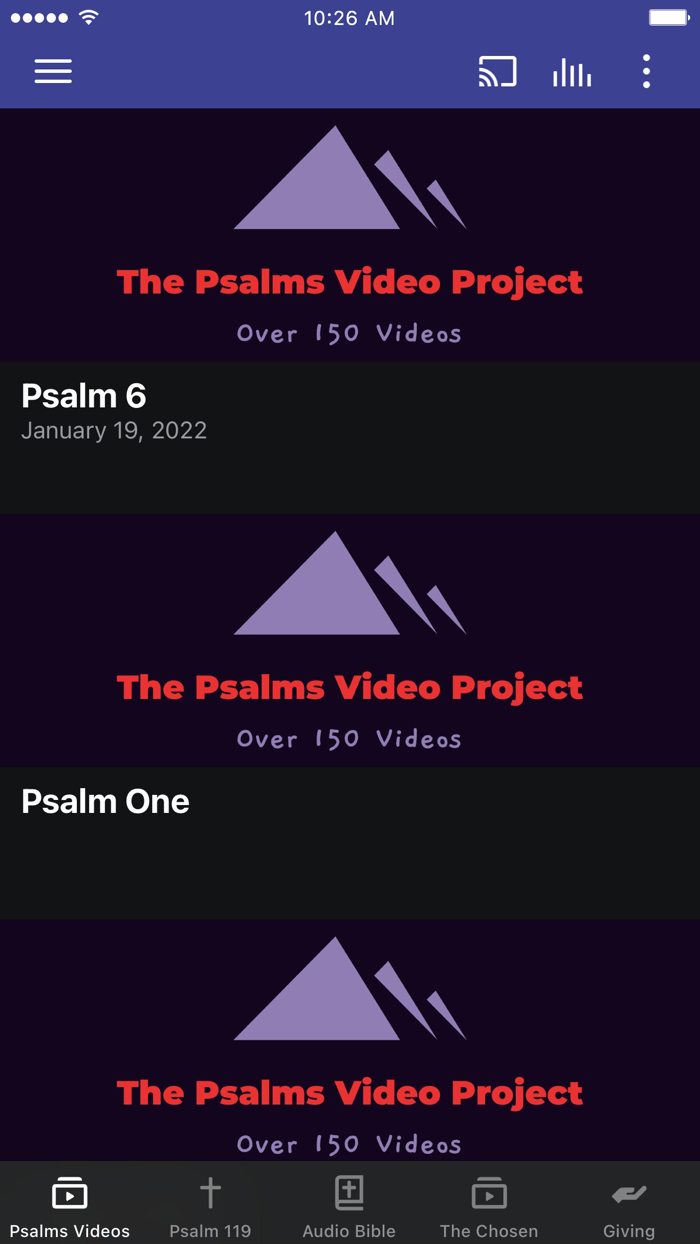 The Psalms Video Project