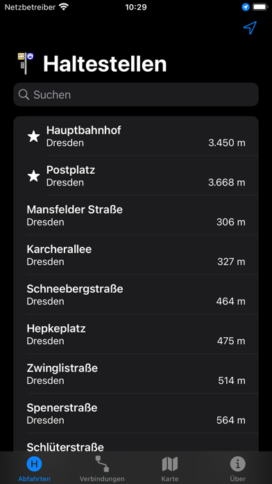 Haltestellenmonitor Dresden Screenshot
