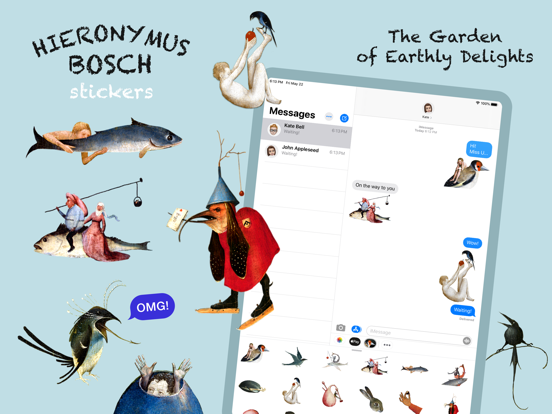 Hieronymus Bosch iPad screenshot 1 - Stickers app