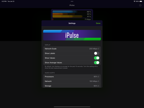 iPulse - Monitor Your Device iPad screenshot 5 - Developer Tools app