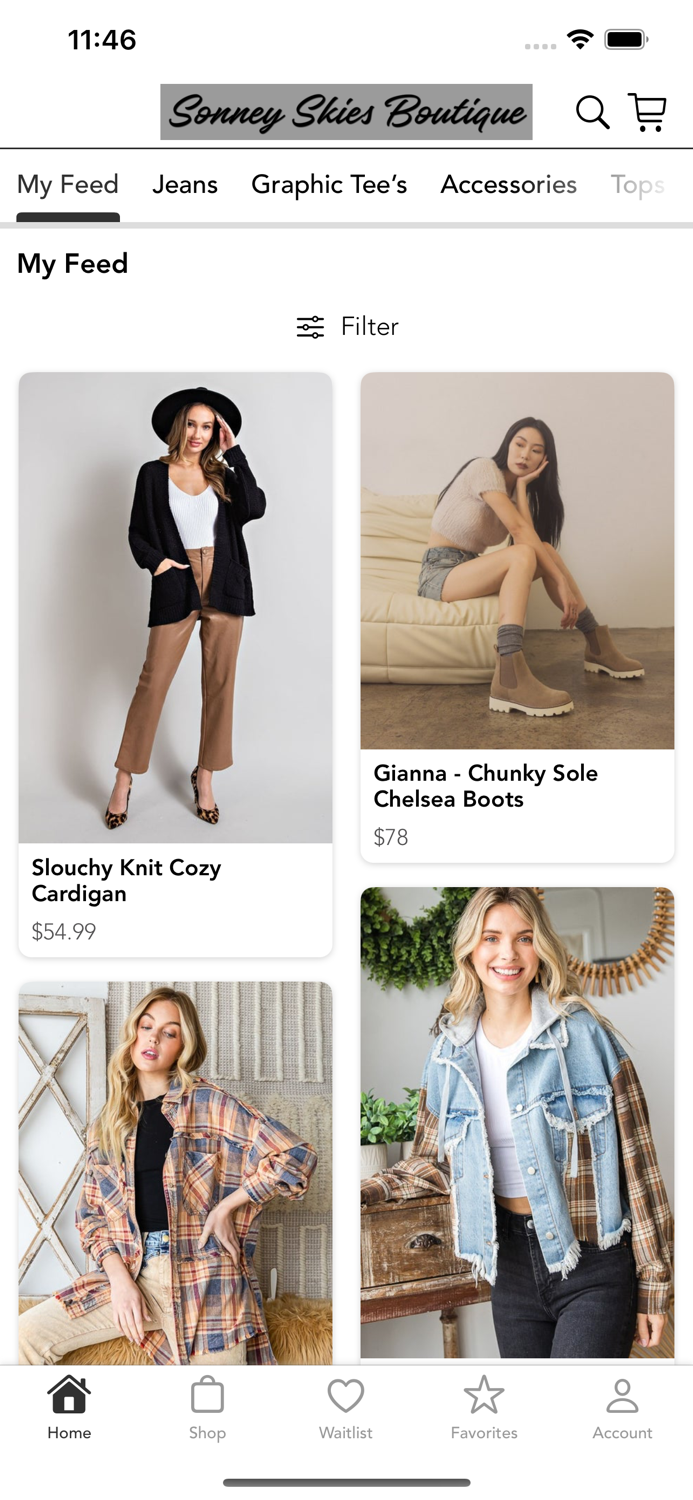 Shop Sonney Skies Boutique