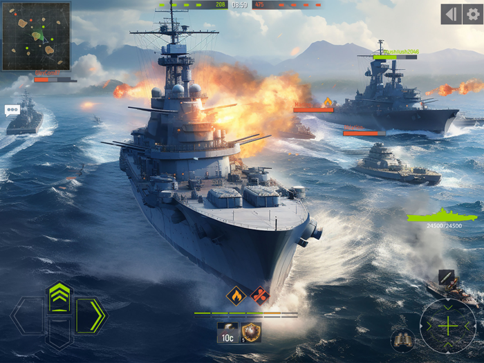 Navy WarModern Warship Battle