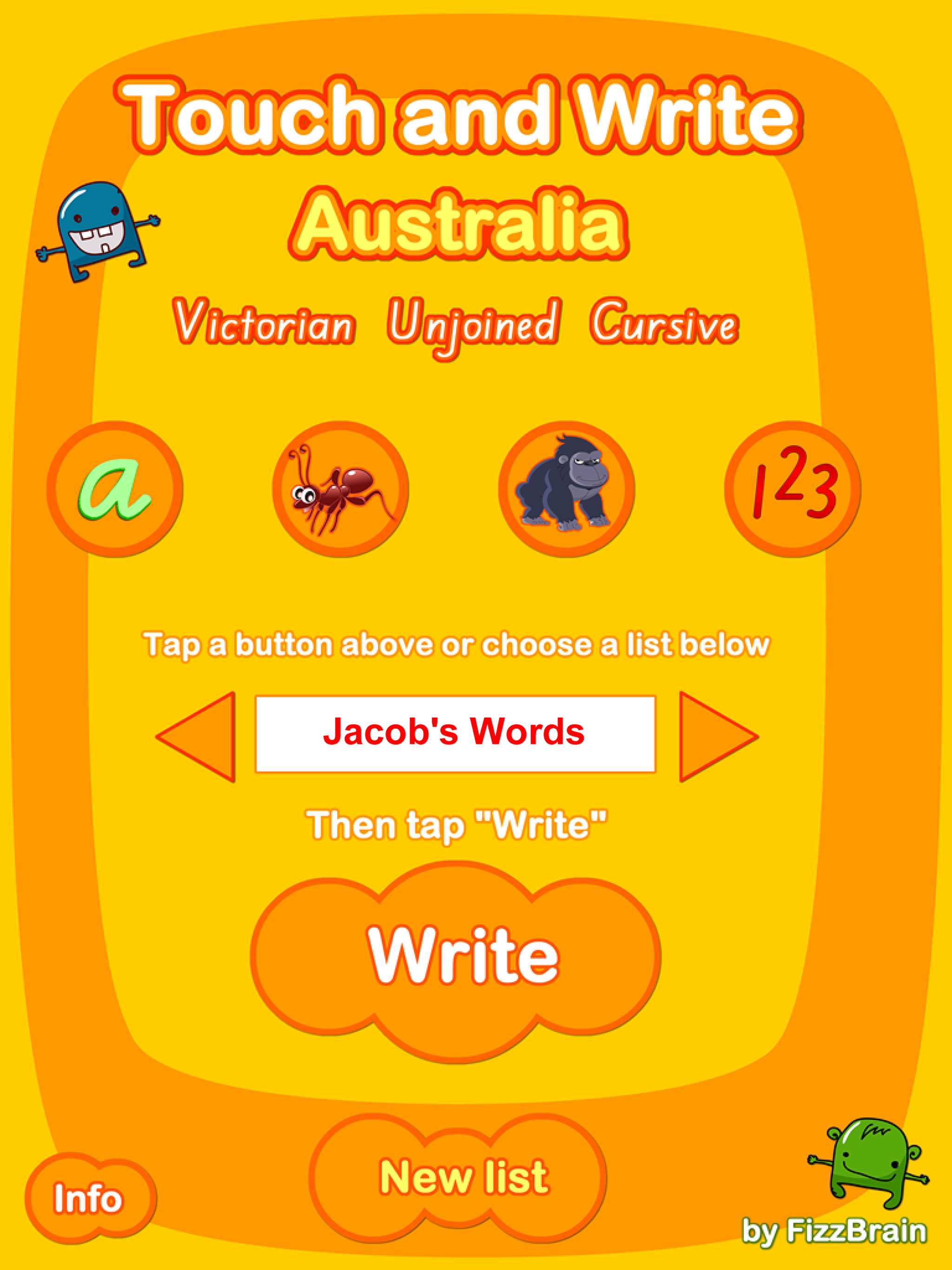 Australian Touch and Write