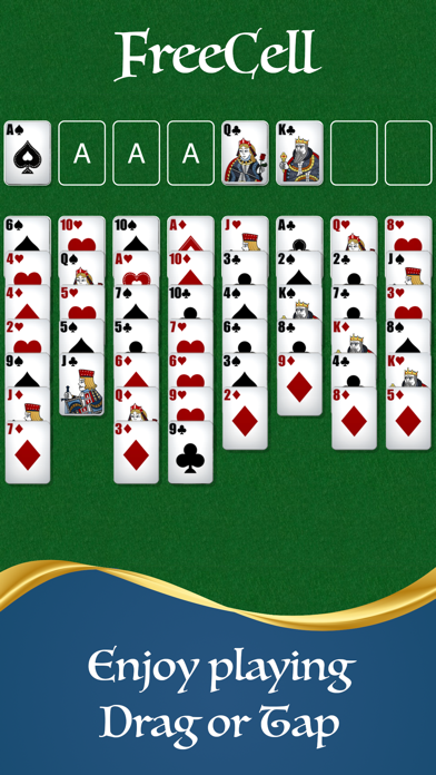 FreeCell Solitaire Watch Game Screenshot