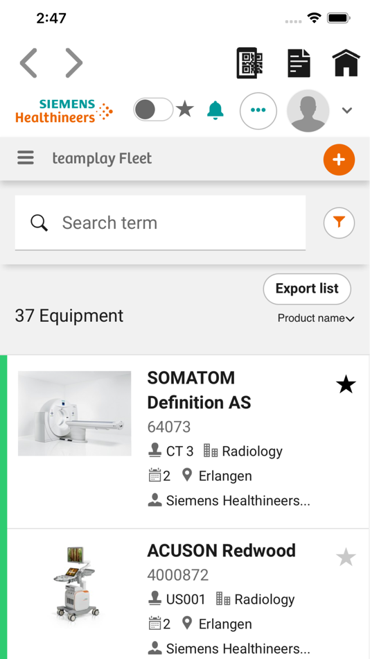 #2. teamplay Fleet (iOS) By: Siemens Healthineers AG
