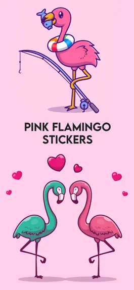 Game screenshot Pink Flamingo Stickers!! mod apk