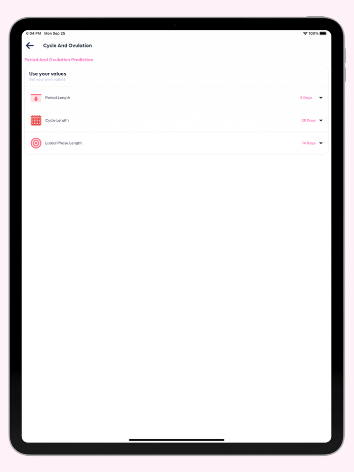 Ovulation Period Tracker