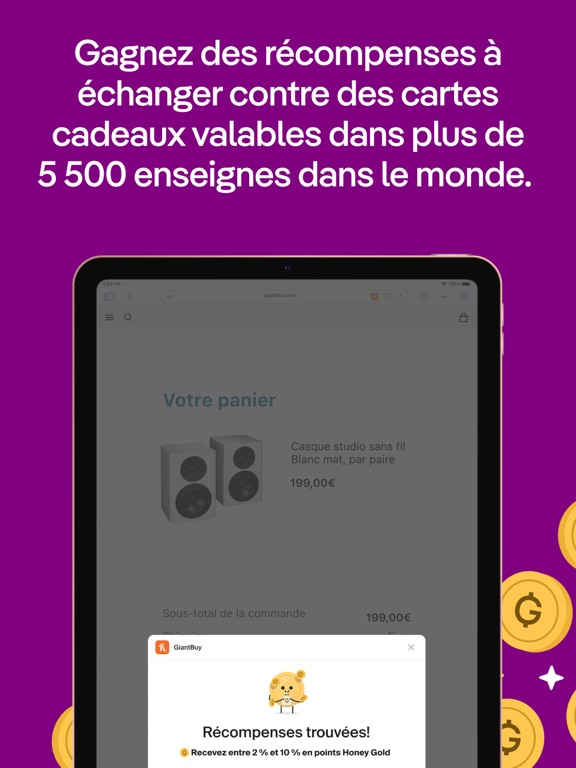 Screenshot #6 pour Honey : coupon et récompenses