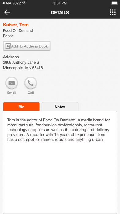 Food On Demand Conference 2022 Screenshot