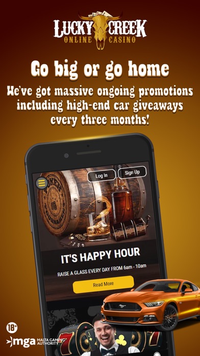 Lucky Creek Online Casino Screenshot