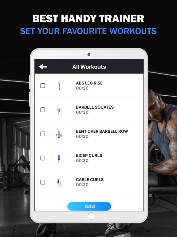 Gym Workout Daily Exercises iPad screenshot 8 - Health & Fitness app