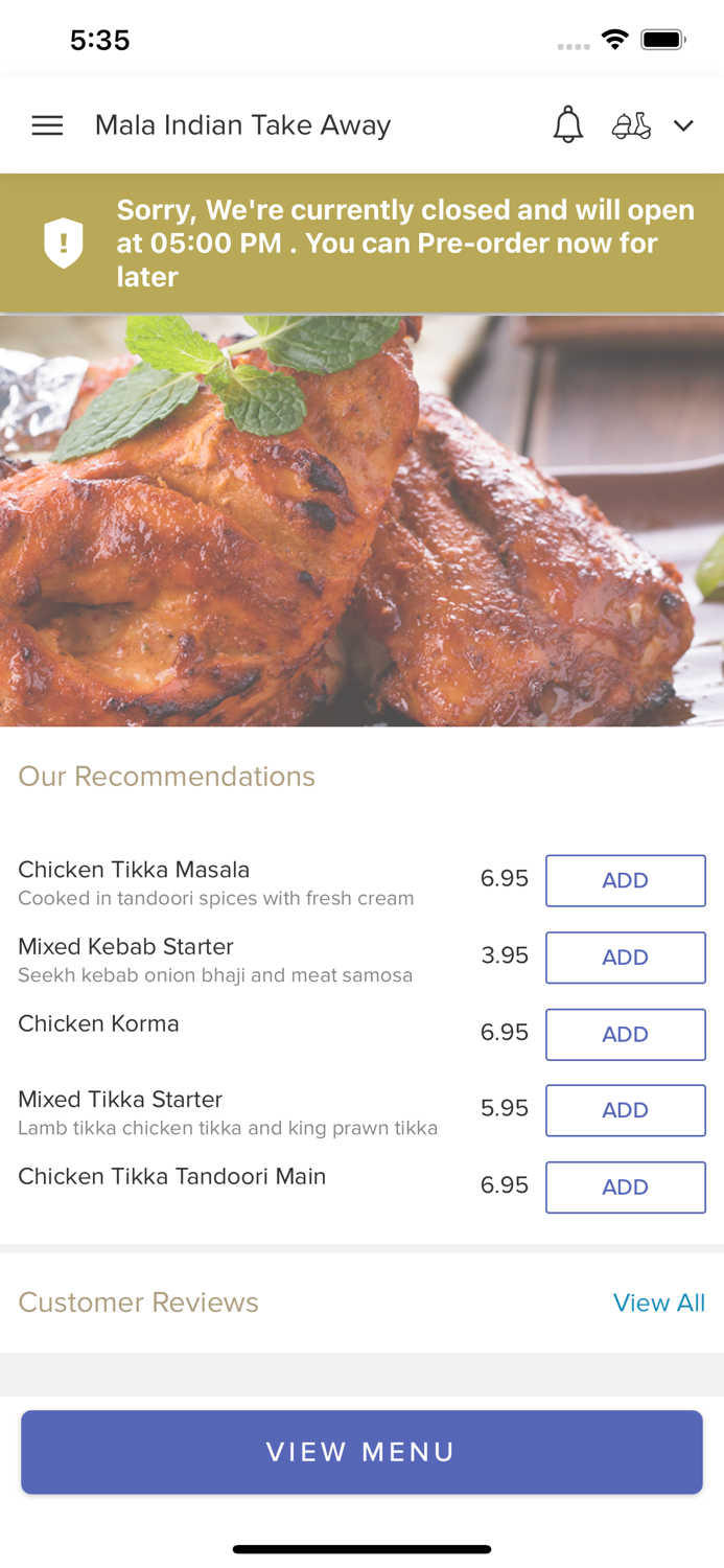 Mala Indian Take Away