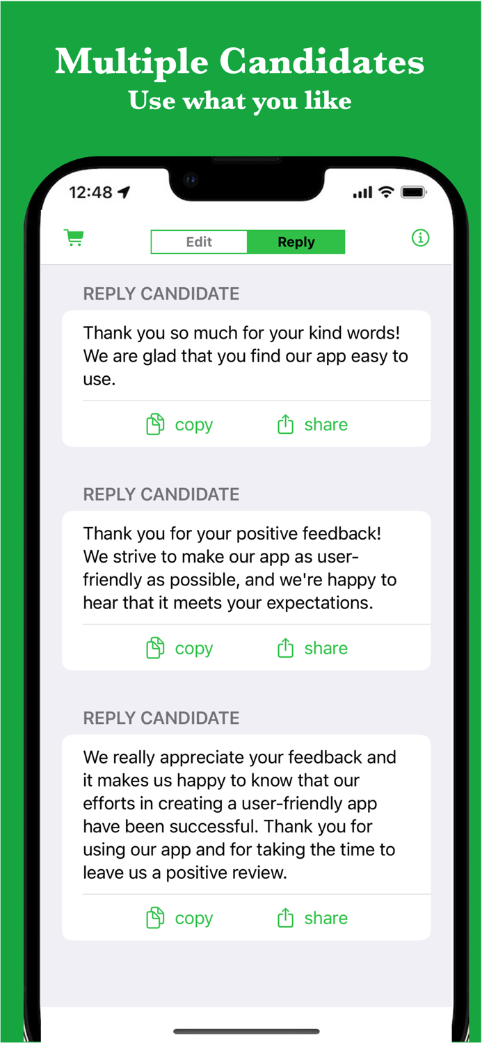 Reply AI for App Review