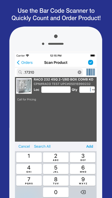 Sonepar USA Stockroom Screenshot
