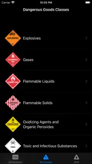 un numbers dangerous goods adr iphone screenshot 2