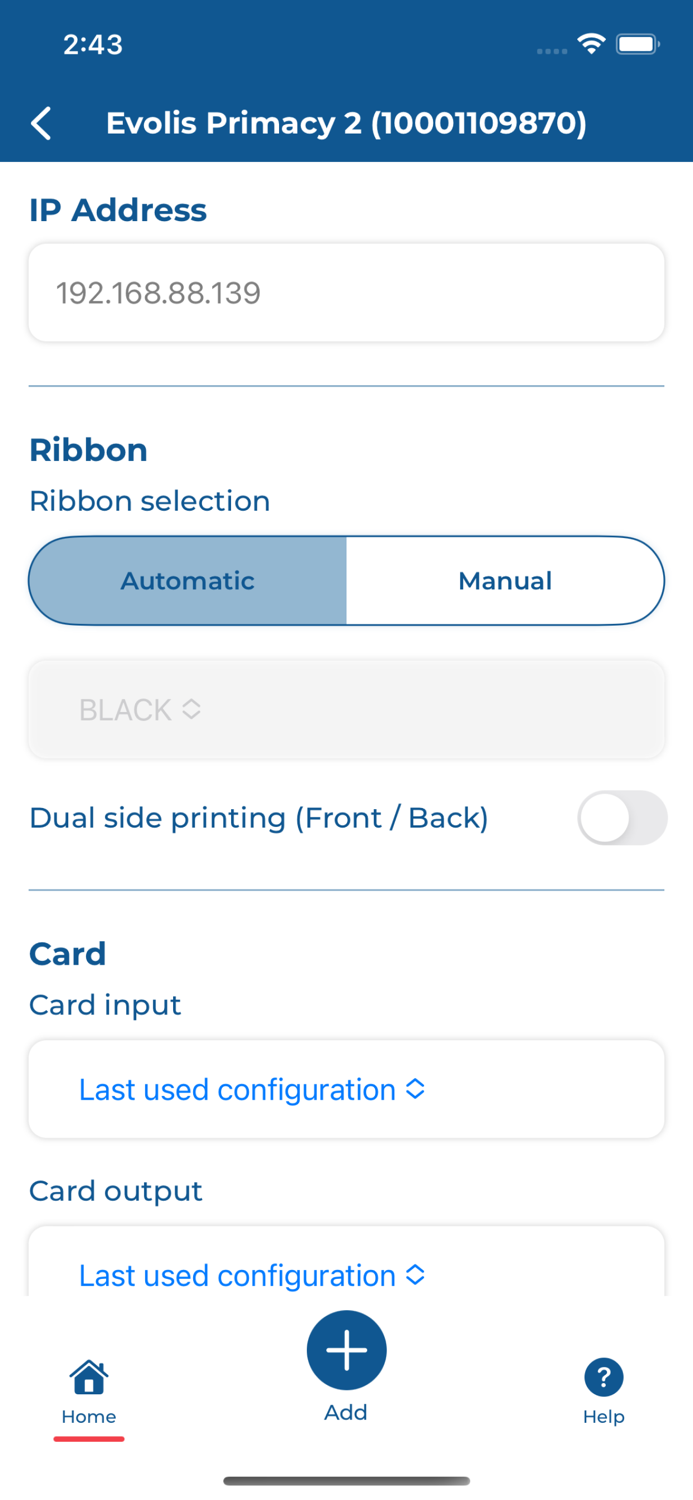 Evolis Print Service