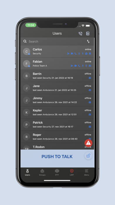 RADIUS Smart application Screenshot