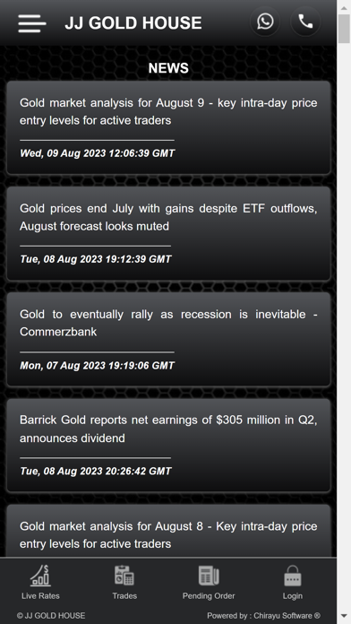JJ Gold House Live Screenshot