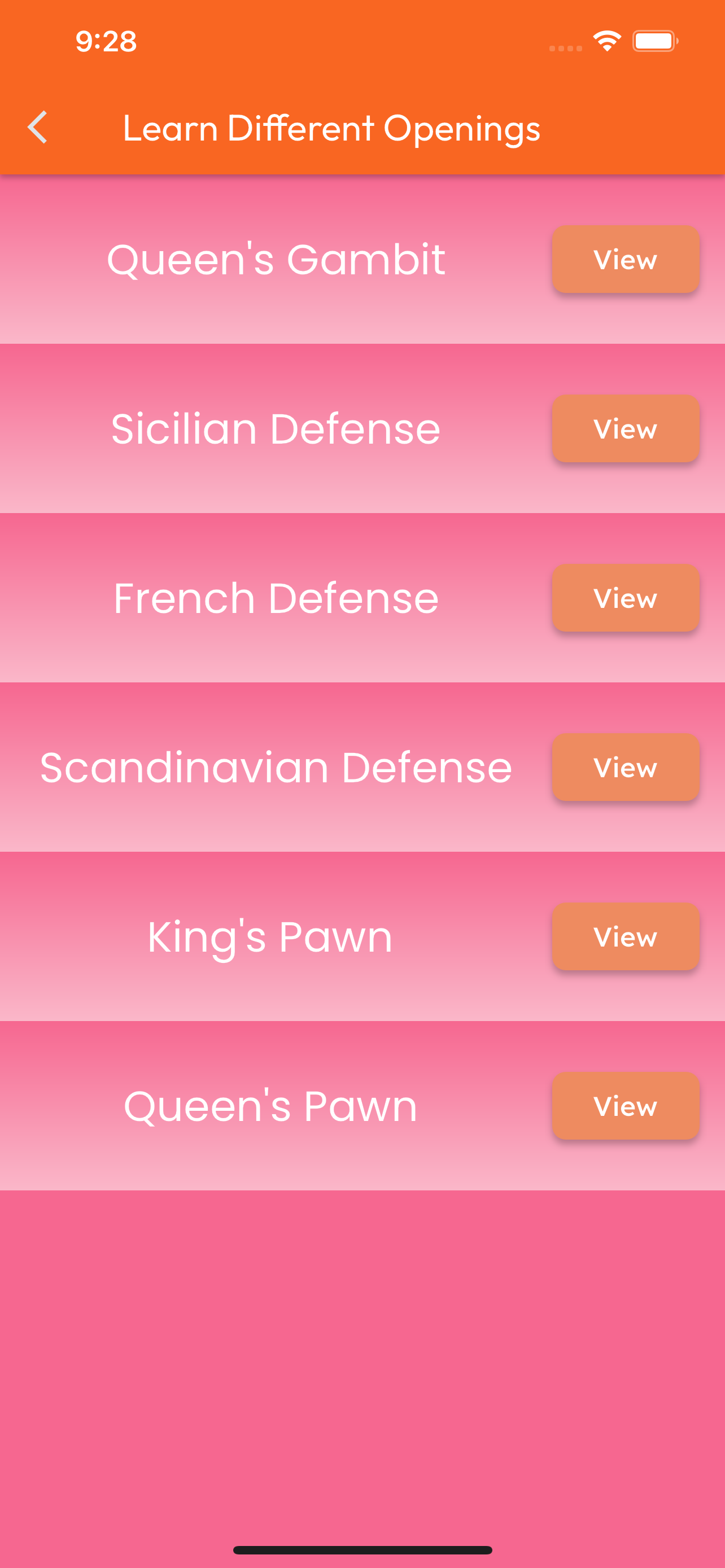 Chess Opening App