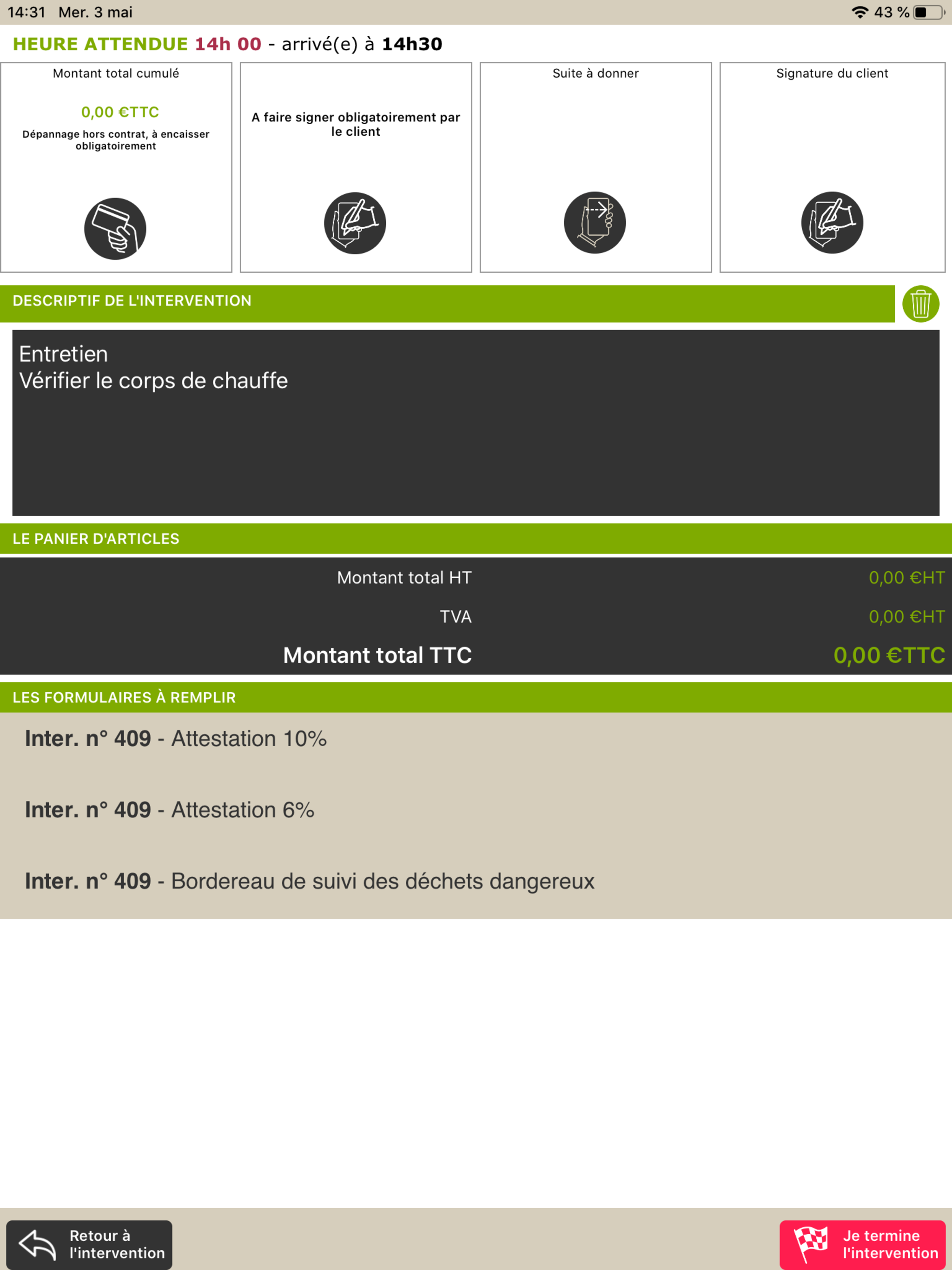 Helios - Gestion interventions screenshot 8