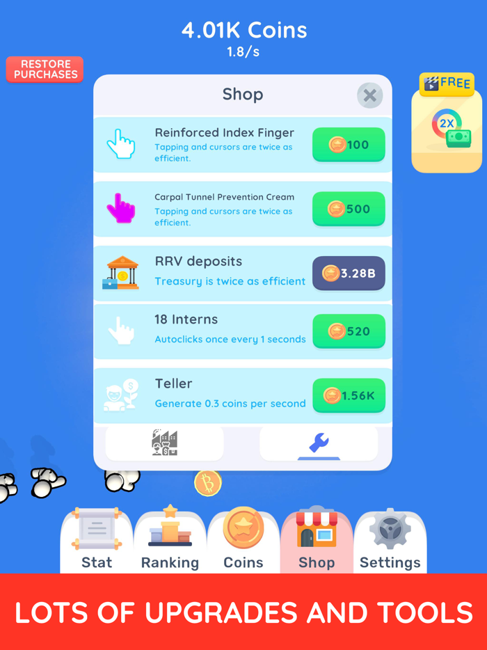 Idle Coins Clicker
