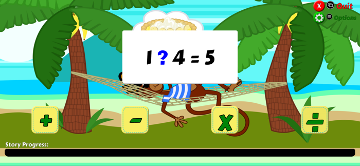 Pirate Monkey Math Flash