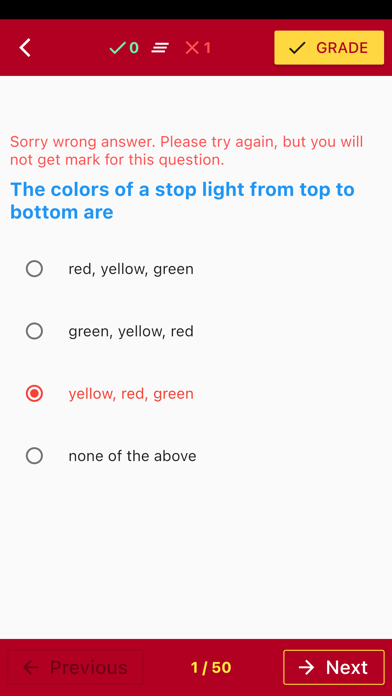 Georgia Basic Driving Test Screenshot