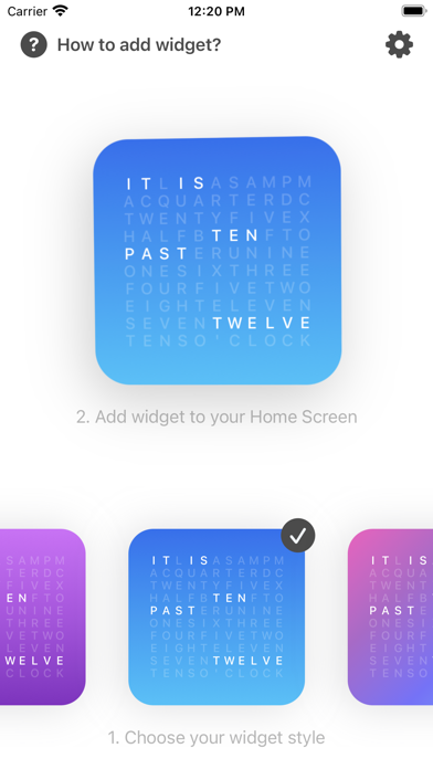 Wuhr - word clock widget Screenshot