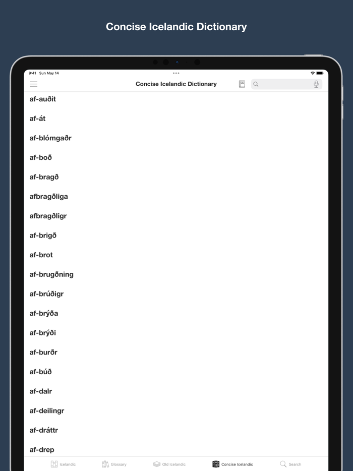 Combined Icelandic Dictionary