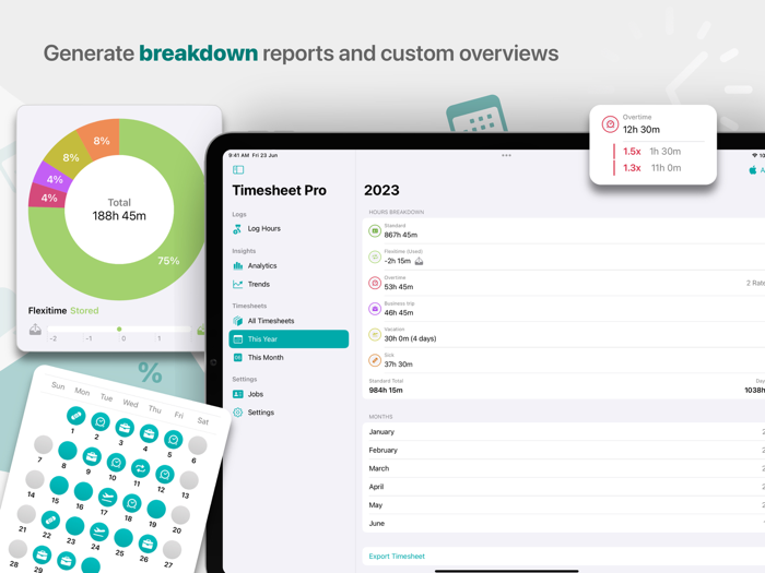 Timesheet Pro Hours Tracker
