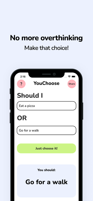 YouChoose: Random Thing Picker Screenshot
