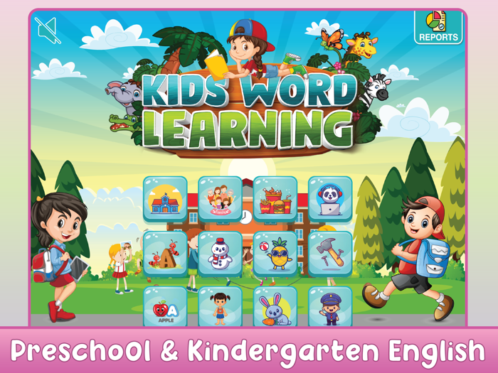 Reading Words Kids Word Games