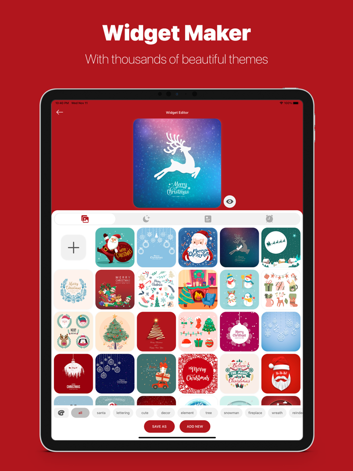 Christmas Widgets
