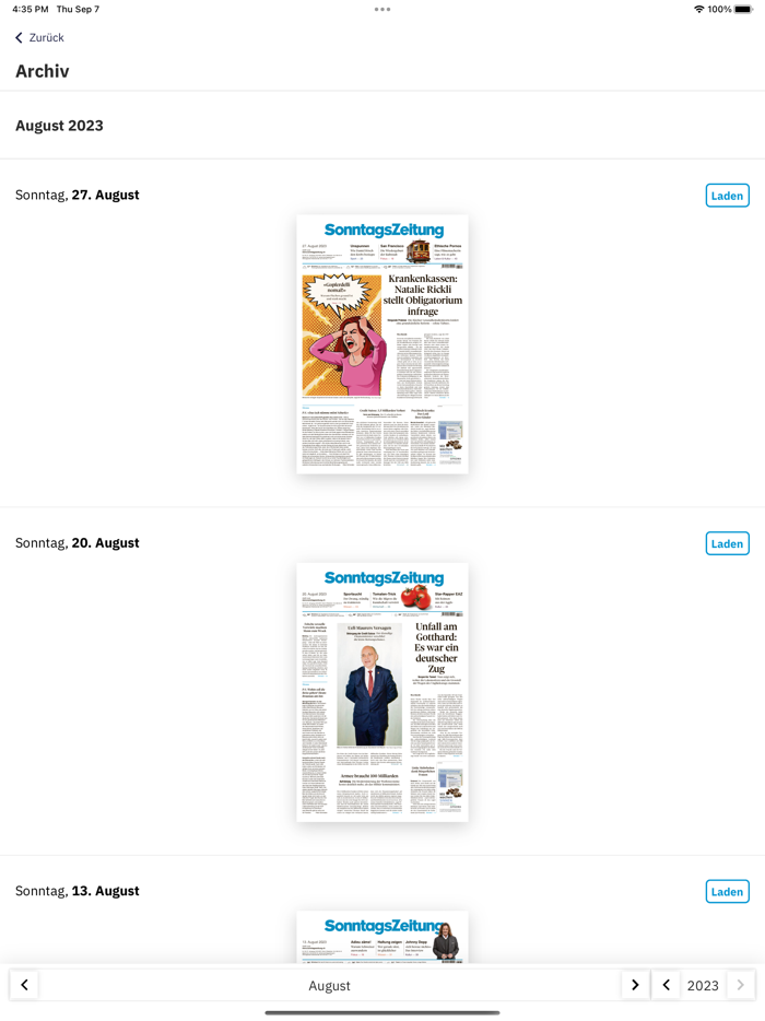 SonntagsZeitung E-Paper