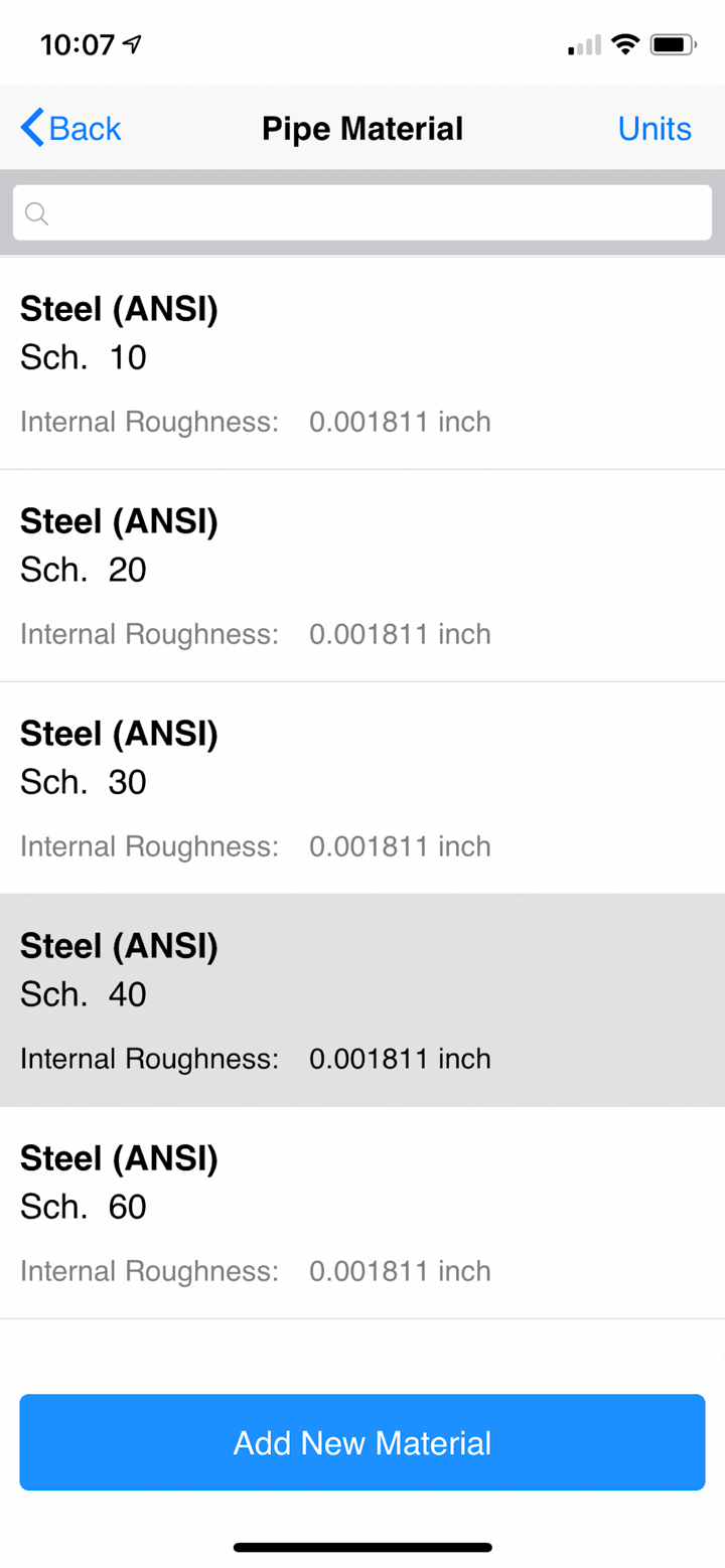 Pipe Flow Liquid Pipe Diameter screenshot 3