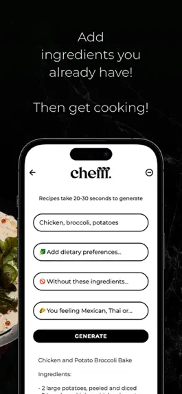 Game screenshot Chefff - AI Recipe Generator hack