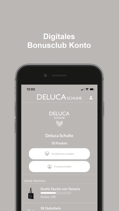 Deluca Schuhe Screenshot