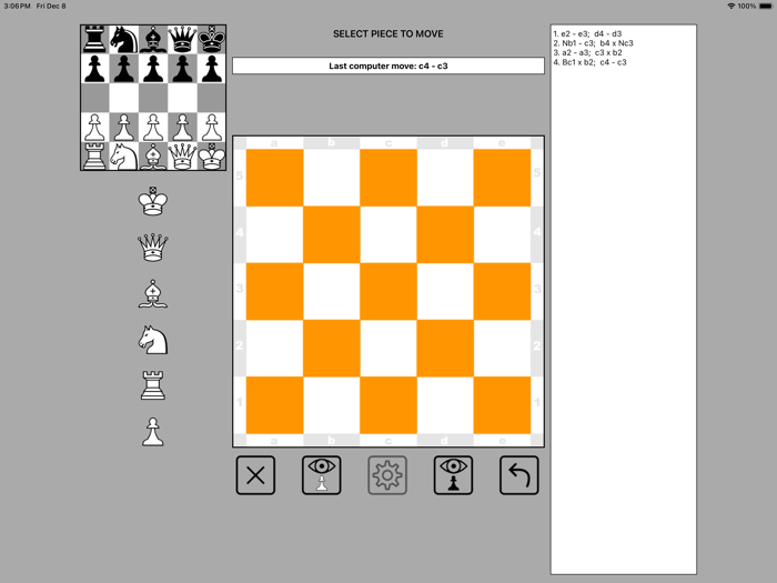 Blindfold Chess 5x5
