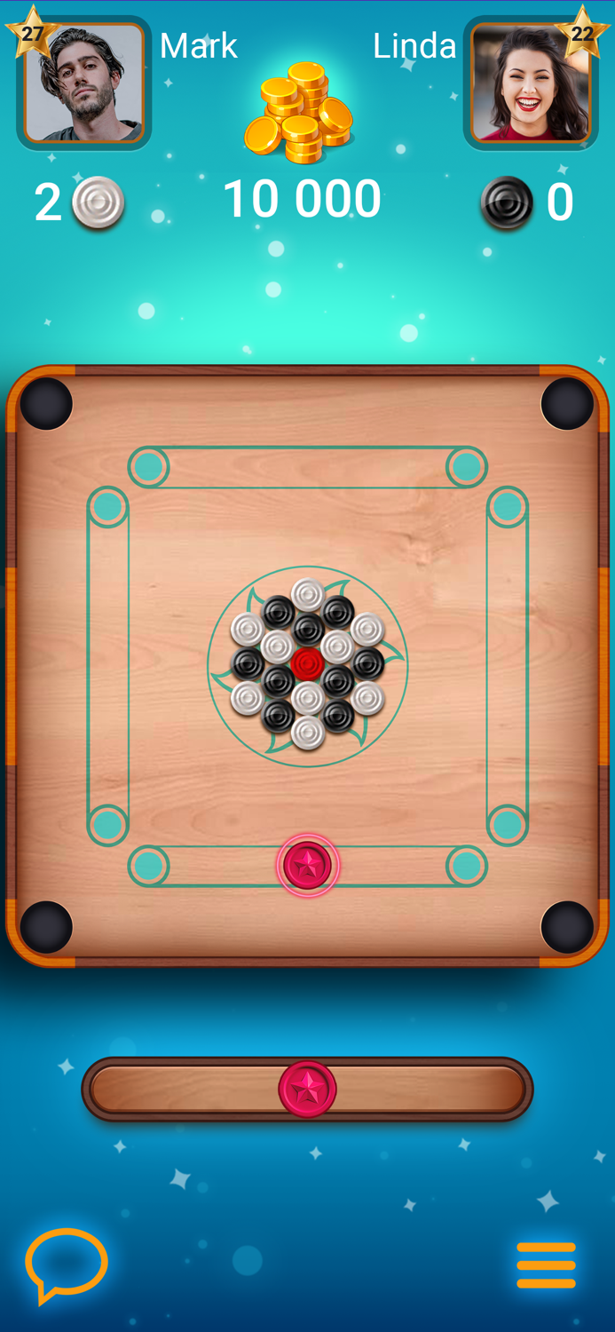 Carrom Lure - Disc pool game
