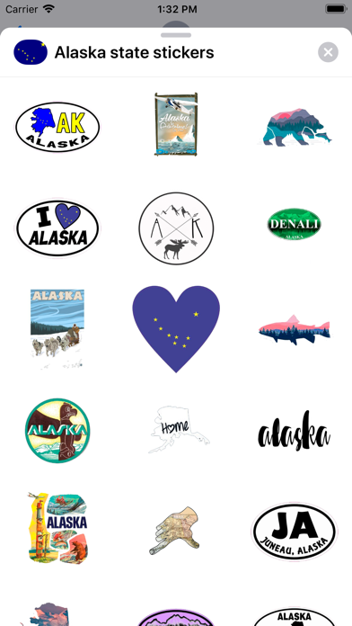 Alaska emoji - USA stickers Screenshot