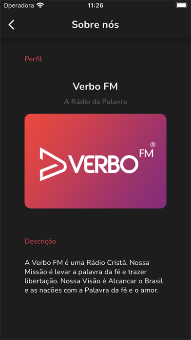 Rádio Verbo FM Screenshot