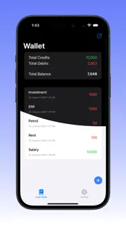 cashbook: cash management iphone screenshot 2