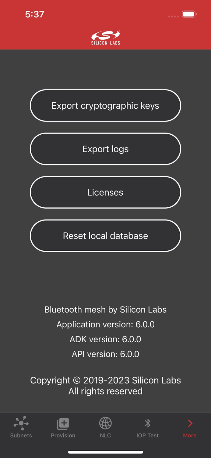 Bluetooth mesh by Silicon Labs