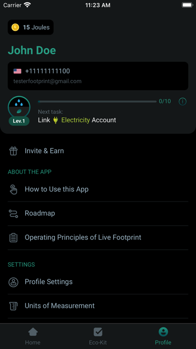 LiveFootprint Screenshot