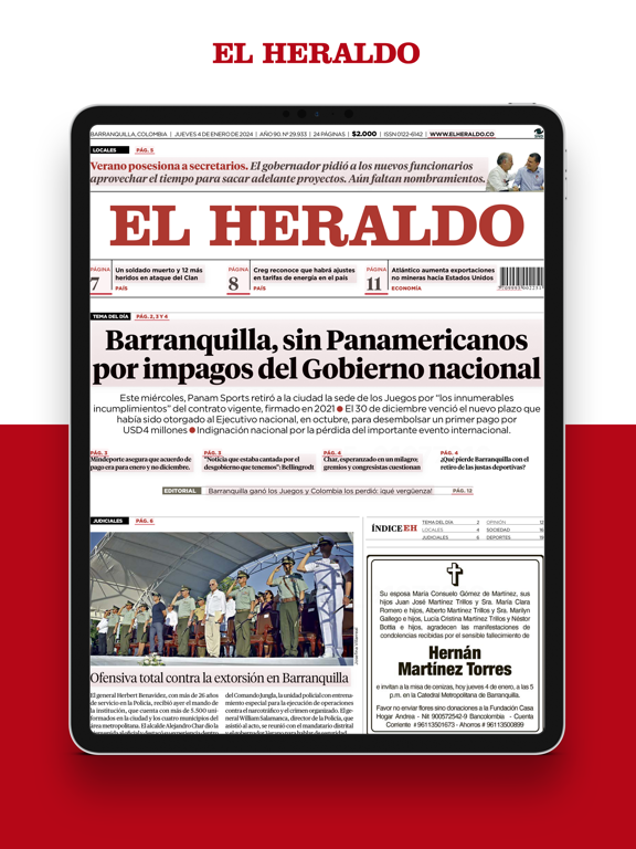 EL HERALDO iPad screenshot 7 - News app