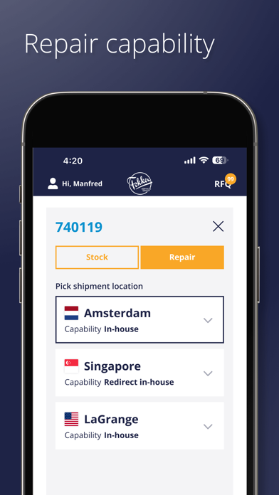 Fokker Services Screenshot