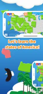 USA Map Puzzle HD screenshot #3 for iPhone