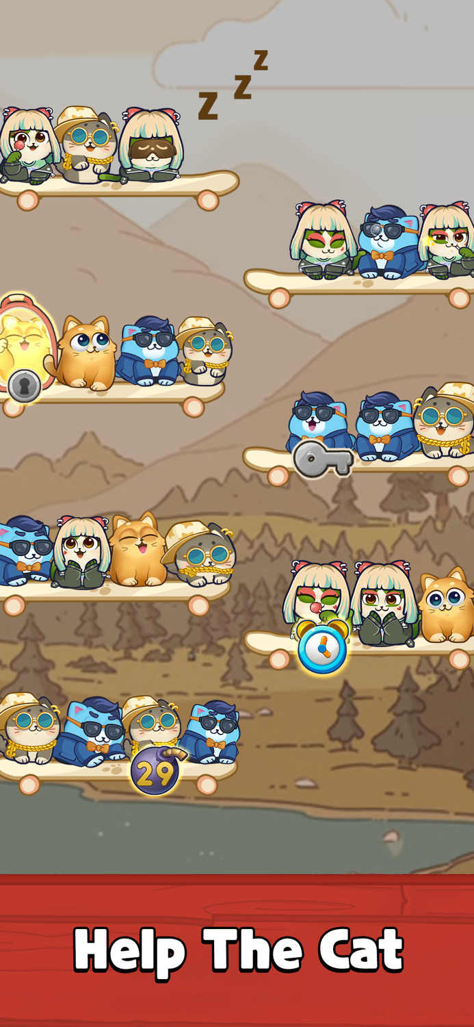 Color Cat Sort Cute Cat Game